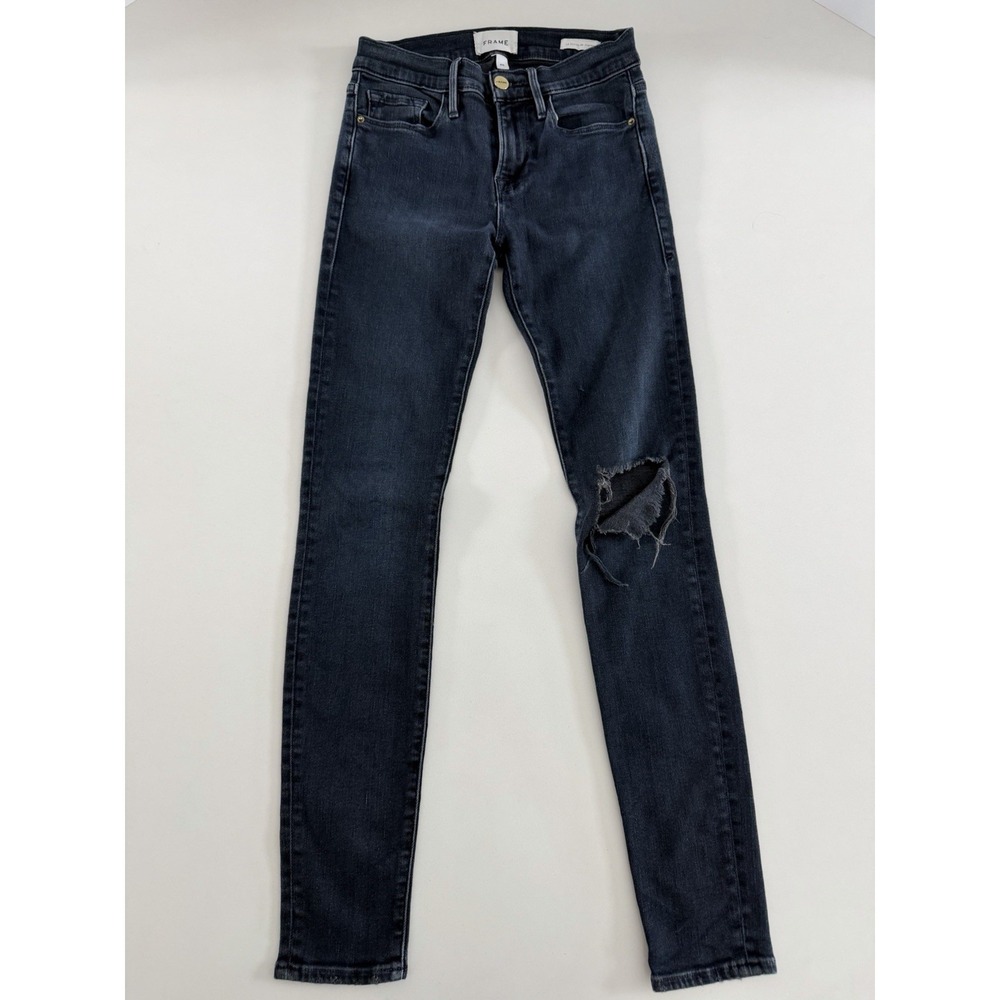FRAME Denim Le Skinny de Jeanne Dark Wash Skinny Jeans Women's Size 25